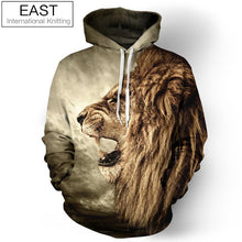 Load image into Gallery viewer, East Knitting Animal Hoodies Sweatshirt For Men 3D Print Hooded Pullover