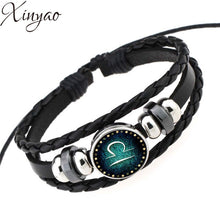Load image into Gallery viewer, 12 Constellation Bracelet/Men Women Braided Leather Bracelets &amp; Bangles