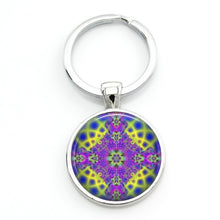 Load image into Gallery viewer, Women fashion mandala flower purse bag pendant key-chain Buddhist zen charms