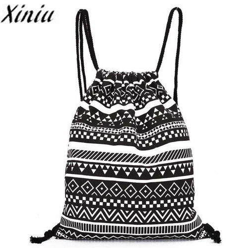 Retro Small Geometric Backpack