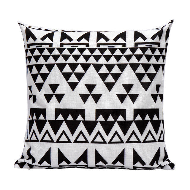 Geometric decorative Euro throw pillows