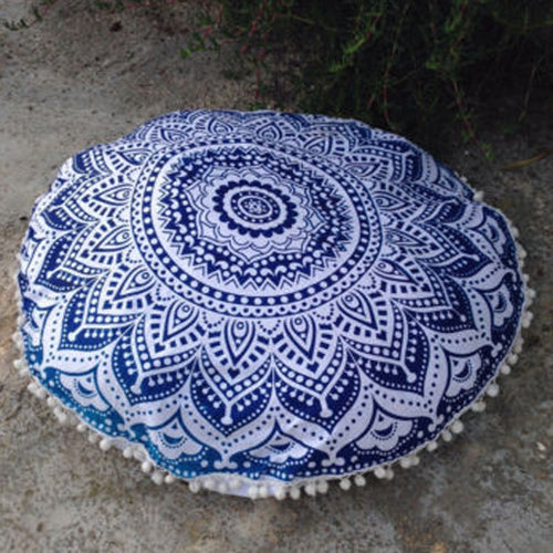 Mandala Round Bohemian throw pillow