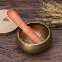 Load image into Gallery viewer, Tibetan Buddhism Singing Bowl Hand Hammered Yoga Copper Chakra Meditation and Gem Cleansing