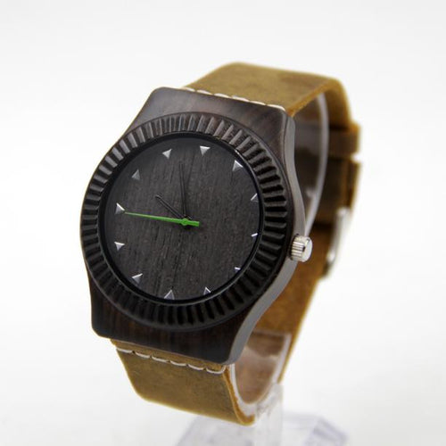 Leather Bamboo Watch