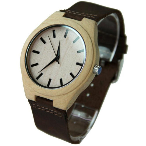 Leather Bamboo Watches