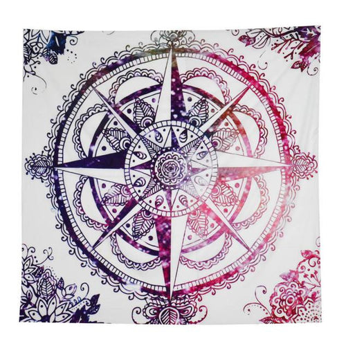 Hippie Tribal Compass Tapestry
