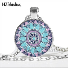 Load image into Gallery viewer, Faith Zen Healing Elephant Ganesha Glass Dome Mandala Necklace