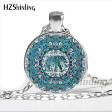 Load image into Gallery viewer, Faith Zen Healing Elephant Ganesha Glass Dome Mandala Necklace