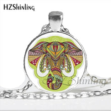 Load image into Gallery viewer, Faith Zen Healing Elephant Ganesha Glass Dome Mandala Necklace