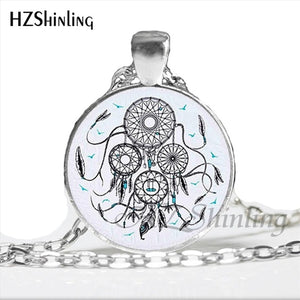 Faith Zen Healing Elephant Ganesha Glass Dome Mandala Necklace
