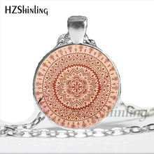 Load image into Gallery viewer, Indian Flower of Life Pendant Mandala Sacred Geometry Design