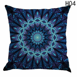Beach Bohemian Geometric Mandala Cushion Cover