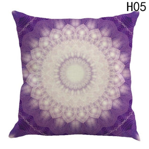 Beach Bohemian Geometric Mandala Cushion Cover