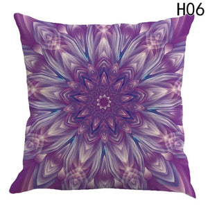 Beach Bohemian Geometric Mandala Cushion Cover