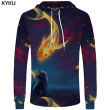Load image into Gallery viewer, KYKU Brand Moon Sweatshirts Astronaut Funny Hoodie Landing On The Moon Hoodie Sweatshirt Men 3d Print Anime Mens Clothes