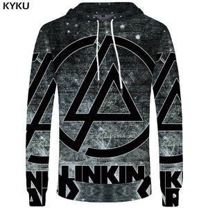 KYKU Brand Moon Sweatshirts Astronaut Funny Hoodie Landing On The Moon Hoodie Sweatshirt Men 3d Print Anime Mens Clothes