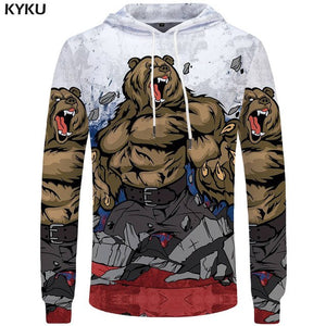 KYKU Brand Moon Sweatshirts Astronaut Funny Hoodie Landing On The Moon Hoodie Sweatshirt Men 3d Print Anime Mens Clothes