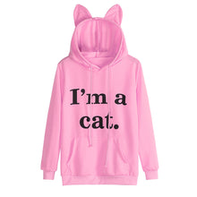 Load image into Gallery viewer, Cat Long Sleeve Hoodie Sweatshirt