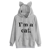 Load image into Gallery viewer, Cat Long Sleeve Hoodie Sweatshirt