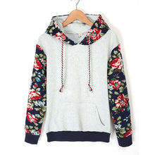 Load image into Gallery viewer, Women Hoodies Flower Printed Pullover Full Sleeve