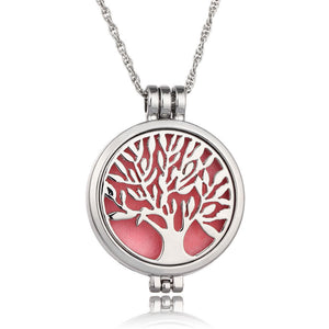 Aromatherapy Necklace Tree of Life Pattern Diffuser