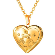Load image into Gallery viewer, Locket Necklaces 12 Constellations/Zodiac Heart Pendant &amp; Chain Men/Women Jewelry
