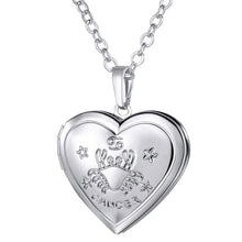 Load image into Gallery viewer, Locket Necklaces 12 Constellations/Zodiac Heart Pendant &amp; Chain Men/Women Jewelry