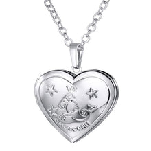 Load image into Gallery viewer, Locket Necklaces 12 Constellations/Zodiac Heart Pendant &amp; Chain Men/Women Jewelry