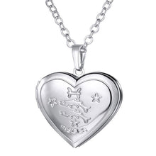 Load image into Gallery viewer, Locket Necklaces 12 Constellations/Zodiac Heart Pendant &amp; Chain Men/Women Jewelry