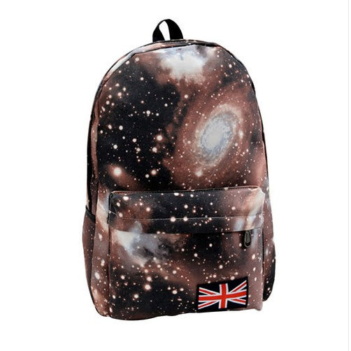 Multi-color canvas backpack