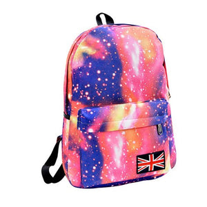 Multi-color canvas backpack
