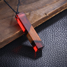 Load image into Gallery viewer, Colored Resin Wood Pendant