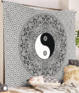 Mandala Eight Trigrams Printed Tapestry