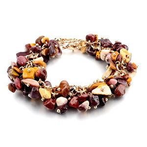 Oval Natural Stone Bracelet