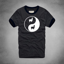 Load image into Gallery viewer, Llama Bagua Print Tshirts Eight Trigram Yin Yang Minions T-shirts Funny Rock Pajama Sexy Board Men Alpaca Drama Tee Shirt