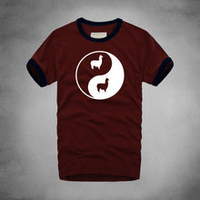 Load image into Gallery viewer, Llama Bagua Print Tshirts Eight Trigram Yin Yang Minions T-shirts Funny Rock Pajama Sexy Board Men Alpaca Drama Tee Shirt