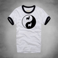Load image into Gallery viewer, Llama Bagua Print Tshirts Eight Trigram Yin Yang Minions T-shirts Funny Rock Pajama Sexy Board Men Alpaca Drama Tee Shirt