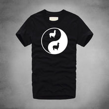 Load image into Gallery viewer, Llama Bagua Print Tshirts Eight Trigram Yin Yang Minions T-shirts Funny Rock Pajama Sexy Board Men Alpaca Drama Tee Shirt