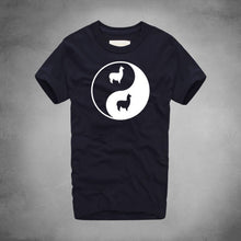 Load image into Gallery viewer, Llama Bagua Print Tshirts Eight Trigram Yin Yang Minions T-shirts Funny Rock Pajama Sexy Board Men Alpaca Drama Tee Shirt