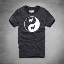 Load image into Gallery viewer, Llama Bagua Print Tshirts Eight Trigram Yin Yang Minions T-shirts Funny Rock Pajama Sexy Board Men Alpaca Drama Tee Shirt