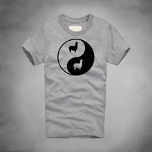 Load image into Gallery viewer, Llama Bagua Print Tshirts Eight Trigram Yin Yang Minions T-shirts Funny Rock Pajama Sexy Board Men Alpaca Drama Tee Shirt