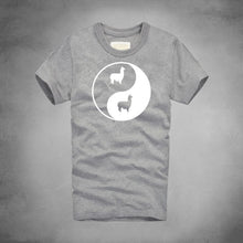 Load image into Gallery viewer, Llama Bagua Print Tshirts Eight Trigram Yin Yang Minions T-shirts Funny Rock Pajama Sexy Board Men Alpaca Drama Tee Shirt