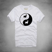 Load image into Gallery viewer, Llama Bagua Print Tshirts Eight Trigram Yin Yang Minions T-shirts Funny Rock Pajama Sexy Board Men Alpaca Drama Tee Shirt