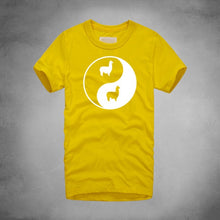 Load image into Gallery viewer, Llama Bagua Print Tshirts Eight Trigram Yin Yang Minions T-shirts Funny Rock Pajama Sexy Board Men Alpaca Drama Tee Shirt