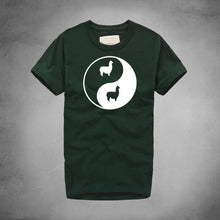 Load image into Gallery viewer, Llama Bagua Print Tshirts Eight Trigram Yin Yang Minions T-shirts Funny Rock Pajama Sexy Board Men Alpaca Drama Tee Shirt