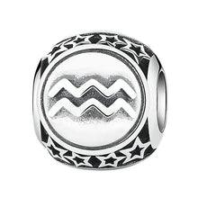 Load image into Gallery viewer, Sterling Silver Star Sign Zodiac Beads Charms for bracelets