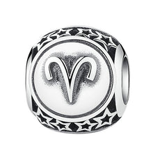 Load image into Gallery viewer, Sterling Silver Star Sign Zodiac Beads Charms for bracelets