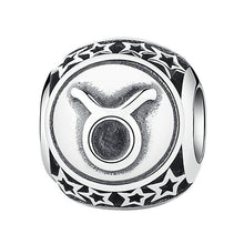 Load image into Gallery viewer, Sterling Silver Star Sign Zodiac Beads Charms for bracelets