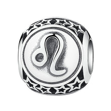 Load image into Gallery viewer, Sterling Silver Star Sign Zodiac Beads Charms for bracelets