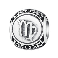 Load image into Gallery viewer, Sterling Silver Star Sign Zodiac Beads Charms for bracelets